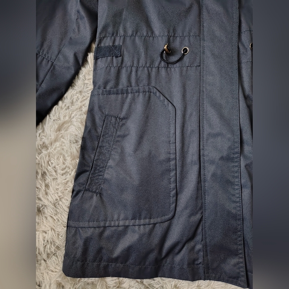 *Like New* Yoki Women's Medium Blue Anorak Outerwear Jacket w/ Removable Hood - Picture 4 of 16